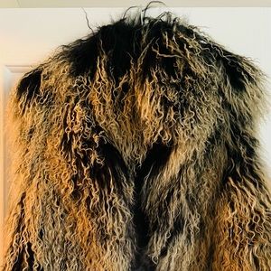 Alice + Olivia genuine Mongolian lamb fur Vest size small